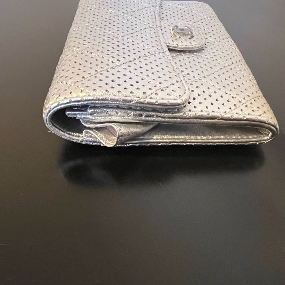 AUTHENTIC CHANEL WALLET- Silver - Picture 3 of 12